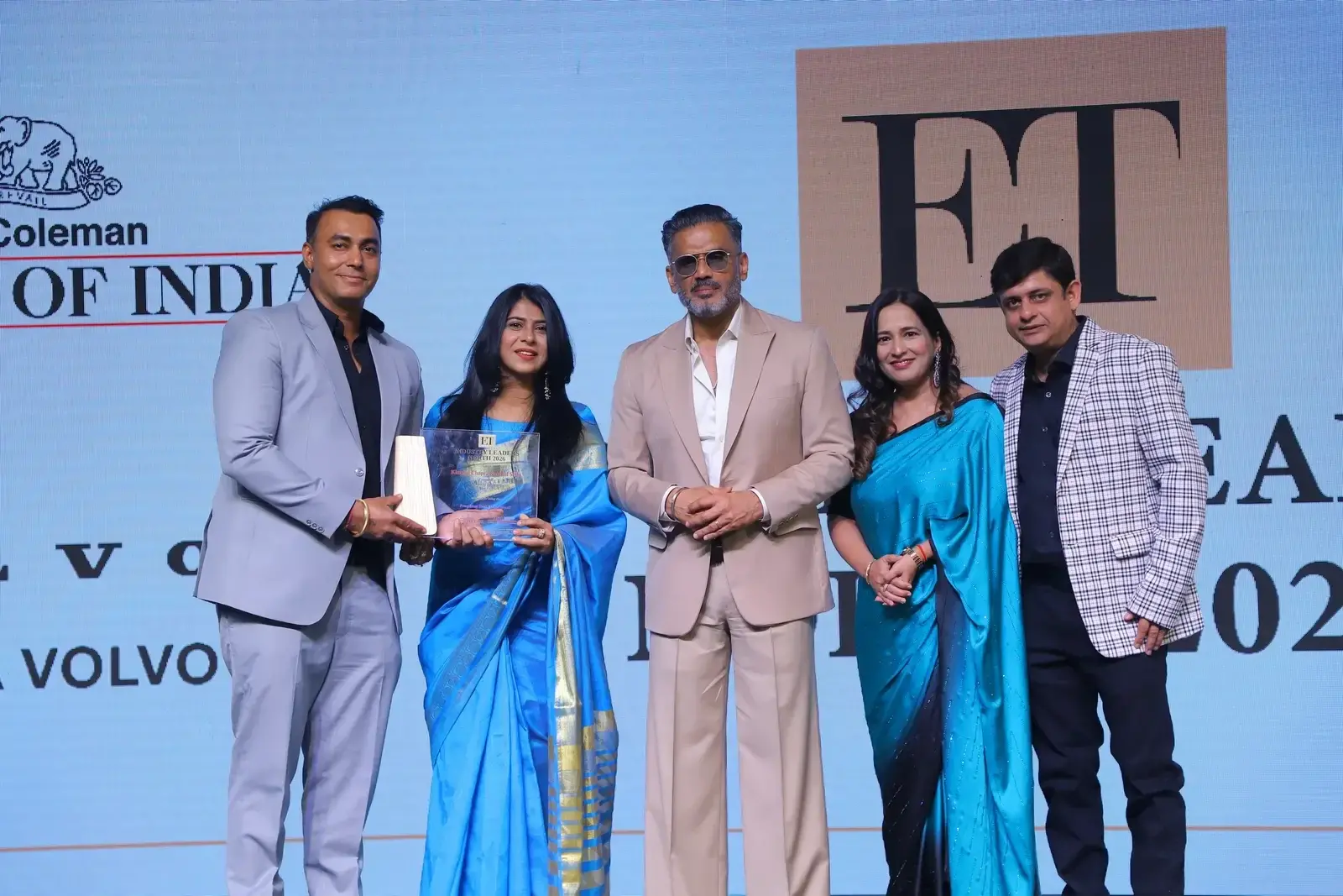 Khushal Chopra Receiving the ET Industry Leaders North 2026 Award