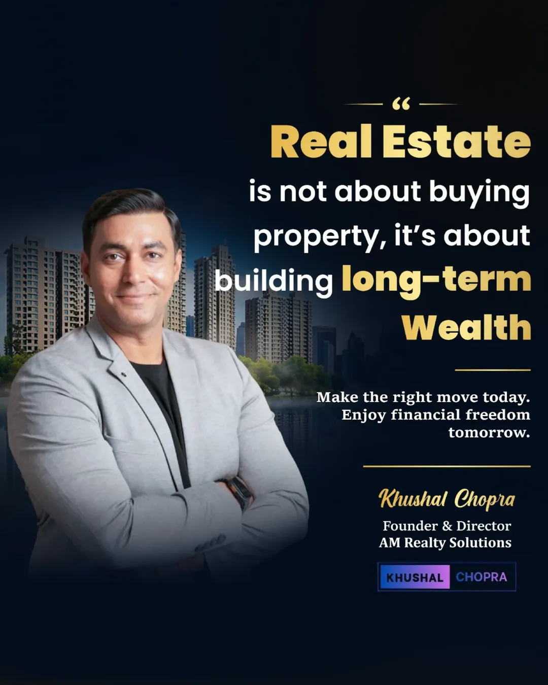 Real Estate is not about buying property, it's about building long-term Wealth